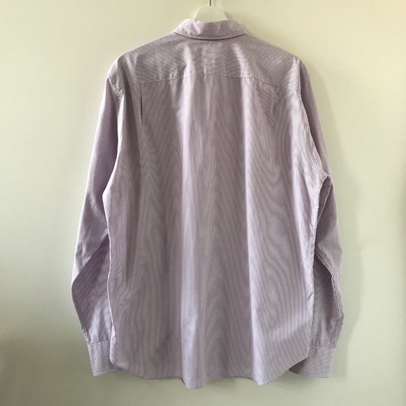 J Crew White and mauve pinstripe shirt. - Picture 9 of 9